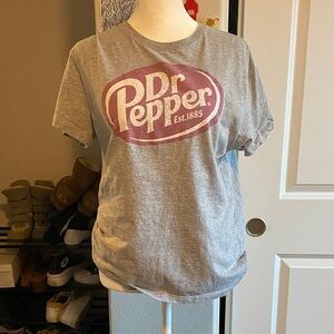 Dr Pepper Gray Short Sleeve Tee